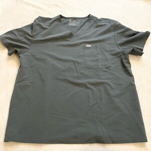 FIGS Leon Scrub Top Moss Green